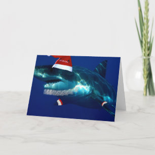 Santa Jaws Feestdagen Kaart