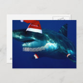 Santa Jaws Feestdagenkaart (Voorkant / Achterkant)