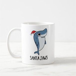 Santa Jaws Funny Shark Kerstmis Koffiemok
