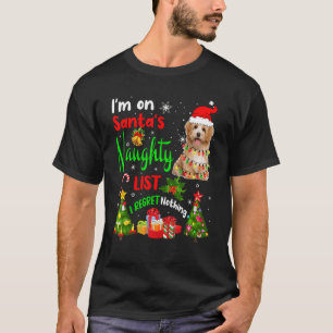 Santa Jenepi Maltipoo Ik sta op de Naughty List va T-shirt