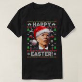 Santa Joe Biden Happy Easter Ugly Christmas Sweate T-shirt (Design voorkant)