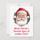 Santa Jokes Feestdagenkaart (Voorkant)