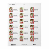 Santa jolly holly mistletoe  etiket (Full Sheet)