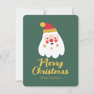 Santa Joy Kerstmis Groet Van Feestdagenkaart