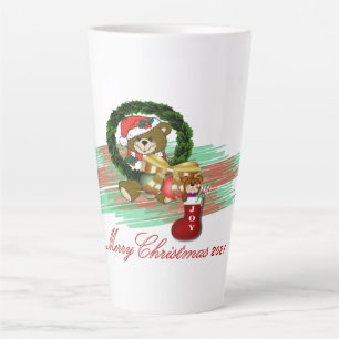 Santa Joy Sock Christmas Latte Mok