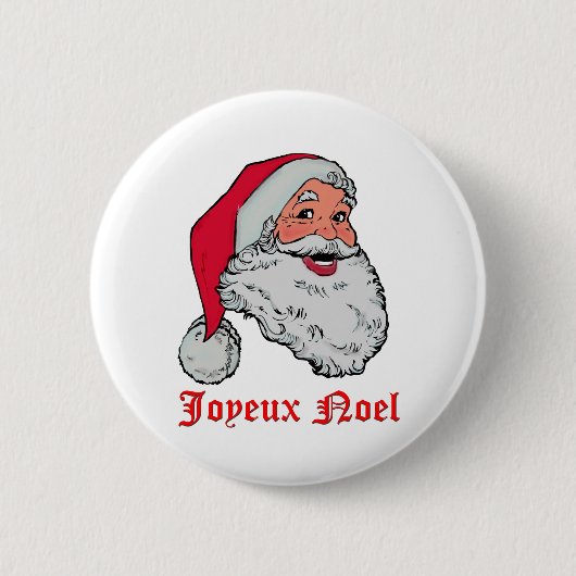 Santa Joyeux Noel Button (Voorkant)
