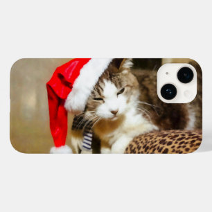 Santa Kat Painterly Case-Mate iPhone 14 Hoesje