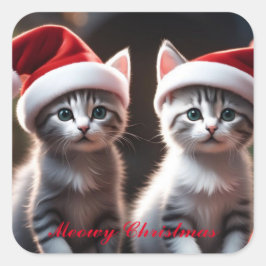 Santa Kat Stickers