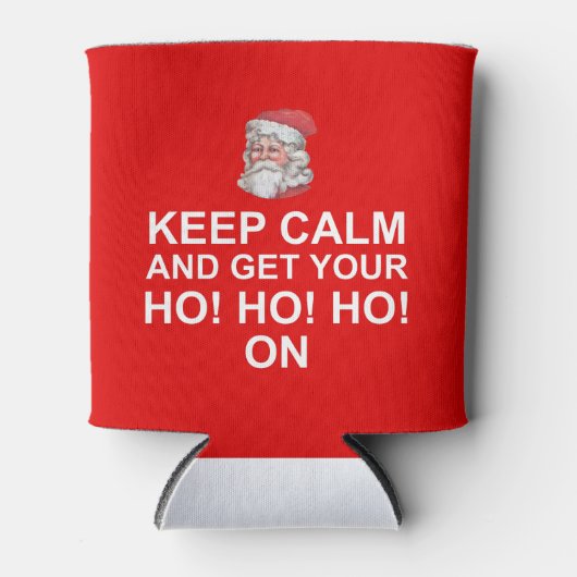 Santa Keep Calm Ho Ho Ho Koelbox Blikjeskoeler (Voorkant)