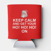 Santa Keep Calm Ho Ho Ho Koelbox Blikjeskoeler (Achterkant)