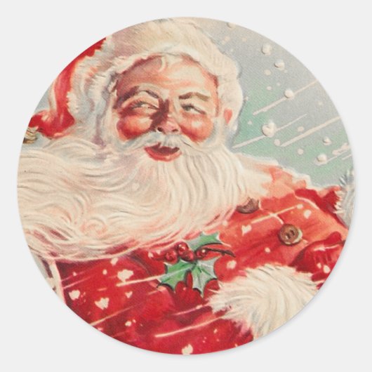  Santa Kerst sticker (Voorkant)