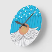 Santa Kerstmis Gnome Winter Pet Beard Sweater Ronde Klok (Hoek)