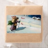 Santa Kerstmis Mailing Labels (Insitu)