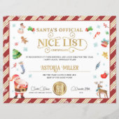 Santa Kerstofficiële Nice-lijst (Voorkant)