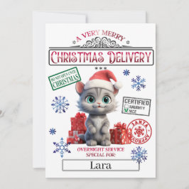 Santa Kerstofficiële Nice-lijst Kaart