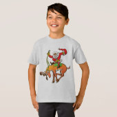 Santa Kerstrodeo T-shirt (Voorkant volledig)
