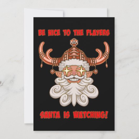 Santa kijkt grappige kerstfeestdag-tablet kaart (Voorkant)