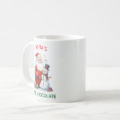 Santa Kinder Kinderen Feestelijke Kerst Schattigee Koffiemok (Voorkant links)