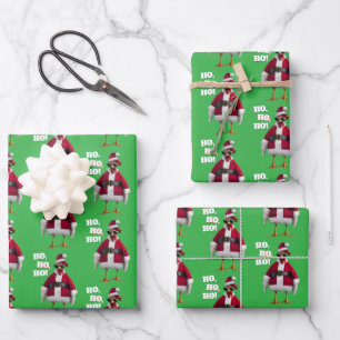 Santa Kip Inpakpapier Vel