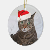 Santa Kip Keramisch Ornament (Links)