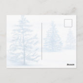 Santa kittens, pijnbomen kerst briefkaart (Achterkant)