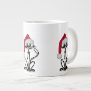 Santa Kitty Cat Jumbo Beker