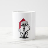 Santa Kitty Cat Jumbo Beker (Voorkant)