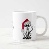 Santa Kitty Cat Jumbo Beker (Rechts)
