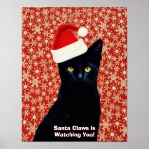 Santa "Klauw" Claus Grappige Poster Kunst van Zwar