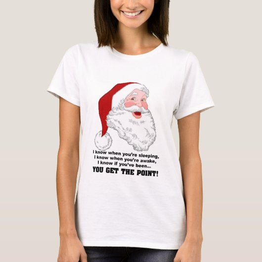 Santa Knows Shirt (Voorkant)