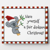 Santa Koala - Fair Dinkum Fotoplaat (Voorkant)