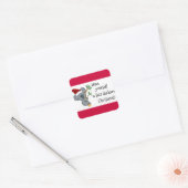 Santa Koala - Fair Dinkum Vierkante Sticker (Envelop)