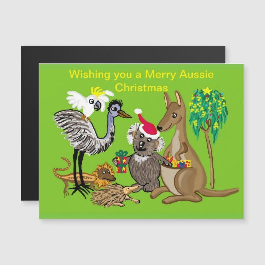 Santa koala geeft Aussie kerstcadeaus (Voorkant / Achterkant)