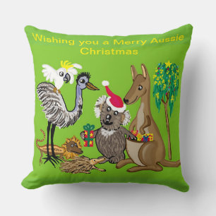 Santa koala geeft Aussie kerstcadeaus Kussen