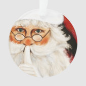 Santa komt Fun Kind Kerstmis Inspirativiteit Ornament (voorkant)