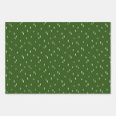 Santa komt inpakpapier Flat Sheet Set van 3 Vel (Voorkant 3)