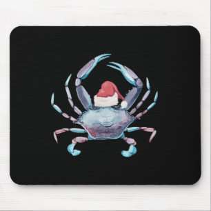 Santa Krab Claus Kuststrand Kerstmis Juli Cla Muismat