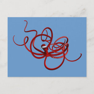 Santa Kraken Feestdagenkaart