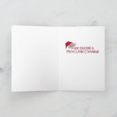 Santa Labradoodle Christmas Kaart (Binnen)