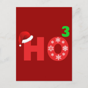 santa lacht op kerst feestdagenkaart