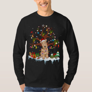 Santa Lakeland Terrier Dog Dragen Kerstmis Pet T T-shirt