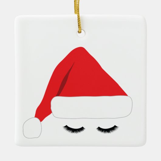 Santa Lashes Ornament (Voorkant)