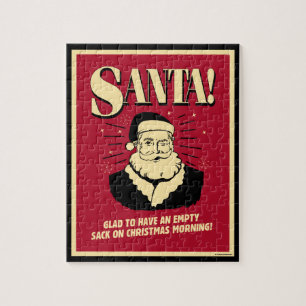 Santa: Lege zak op kerstochtend Legpuzzel
