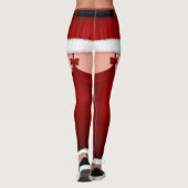Santa Leggings Funny kerstkostuum Leggings (Achterkant)