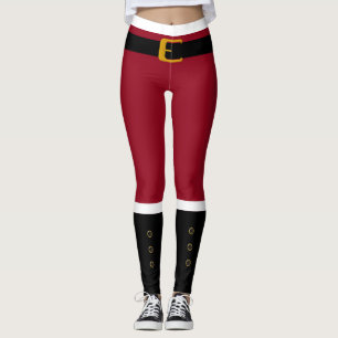 Santa Leggings-Red Leggings