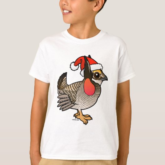 Santa Lesser Prairie-Chicken T-shirt (Voorkant)