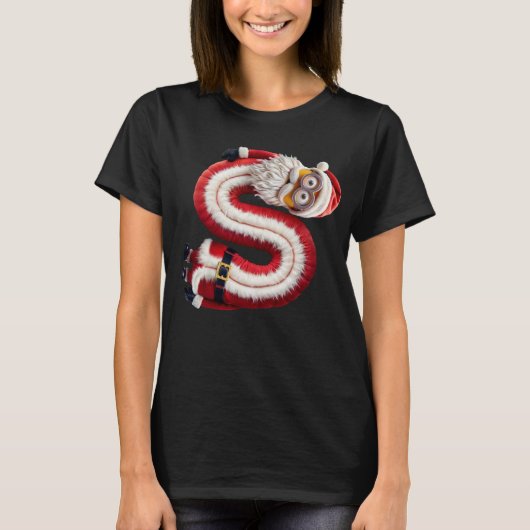 Santa letter S T-shirt (Voorkant)