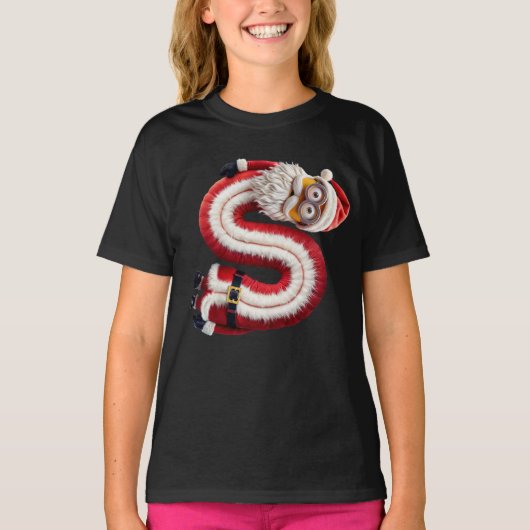 Santa letter S T-shirt (Voorkant)
