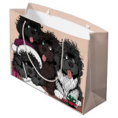 Santa List, controleer het twee keer Groot Cadeauzakje (Achterkant Gekanteld)