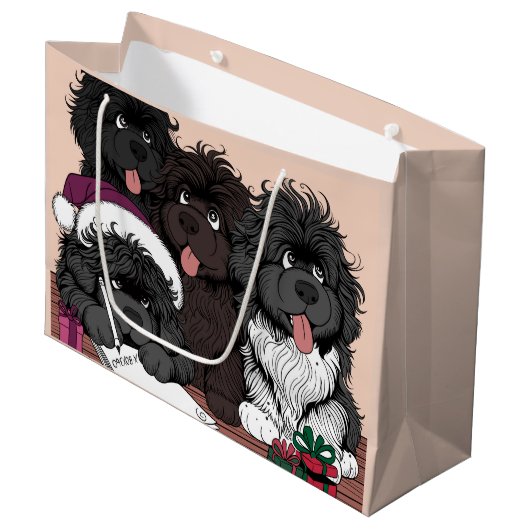 Santa List, controleer het twee keer Groot Cadeauzakje (Voorkant Gekanteld)